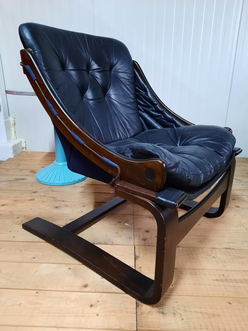 Fauteuil 'Kroken' de Nelo Möbel par Åke Fribytter