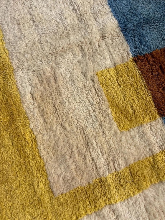 Image 1 of Moroccan Berber Mrirt Rug 200x300 cm, Modern Interior Living Room Rug, Authentic Moroccan rug, Berber carpet, Genuine Wool rug, 