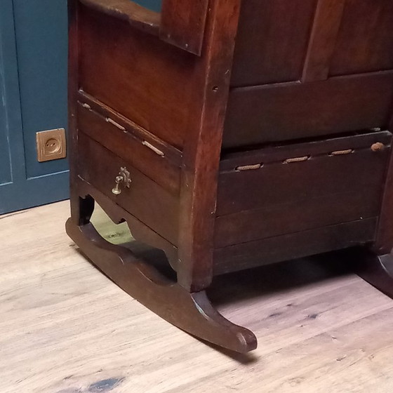 Image 1 of Rocking chair, Lambing rocking chair, Oak shepherd's chair