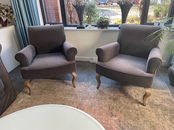 Image 1 of Dreisitzer-Sofa, zwei separate Sessel und ein Hocker