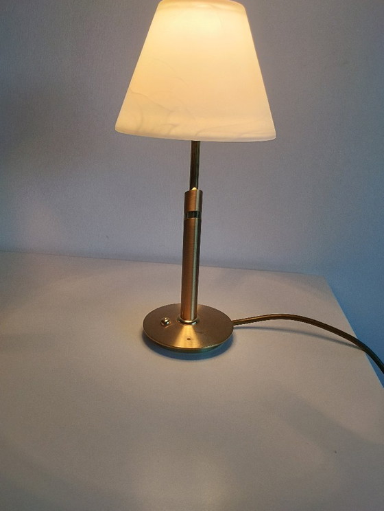 B+M Leuchten table lamp, brass, dimmable, vintage (photo 3 of 13)