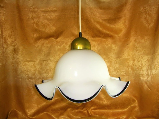 Mid Century Murano Glass Pendant Light, Peil and Putzler, Germany 