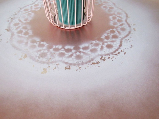 Image 1 of Table de salon en métal - vintage