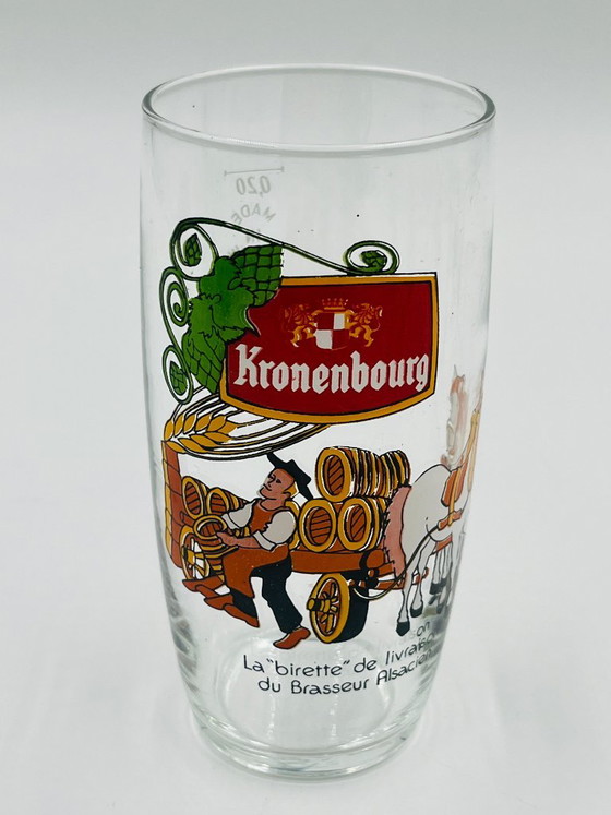 Set completo di 6 bicchieri Kronenbourg 'La Storia della Birra', Kronembourg, Bicchieri e caraffe, Vetro (foto 7 di 9)