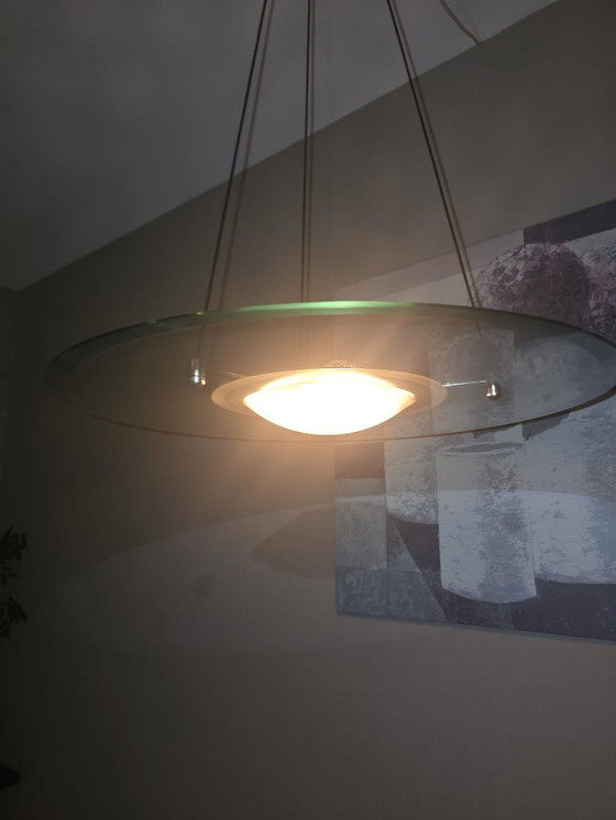 Image 1 of Suspension en verre au design rétro