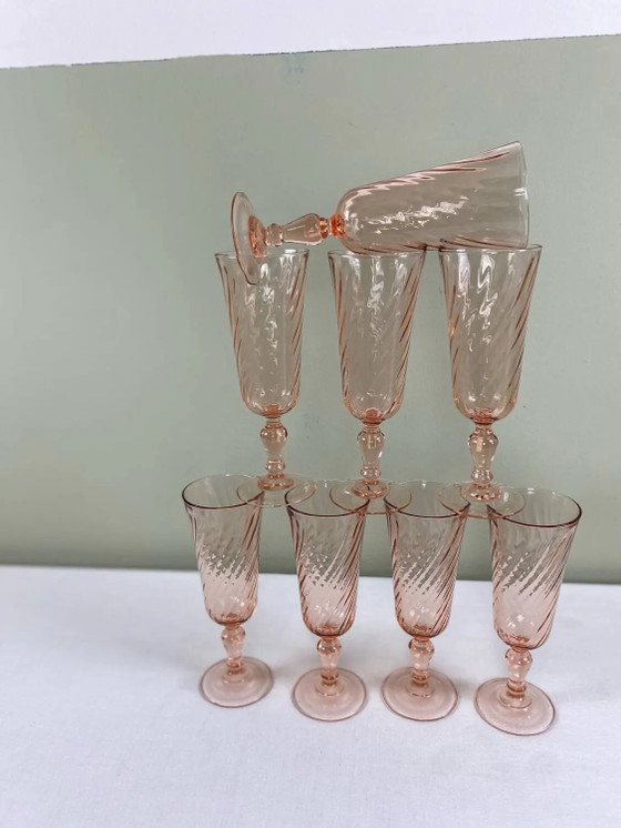 8 flûte vintage Rosaline – Bicchieri e caraffe (photo 3 of 7)