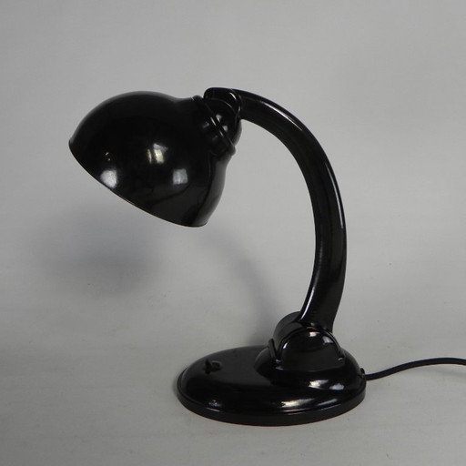 Lampe de bureau en bakélite marron modèle 11126 par Eric Kirkman Cole pour Ekco, années 30