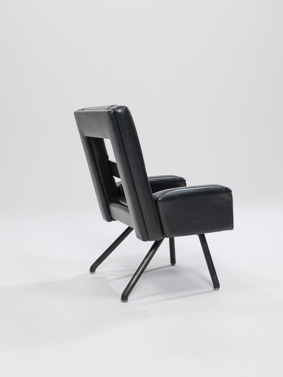 Image 1 of Leatherette Armchair Prototype, Italy, 1980s