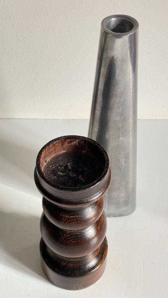 Image 1 of BOUGEOIRS Bois et Métal Ikea VINTAGE