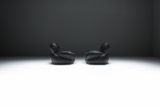Image 1 of Vintage Okay lounge chairs by Adriano Piazzesi for Saporiti Italy