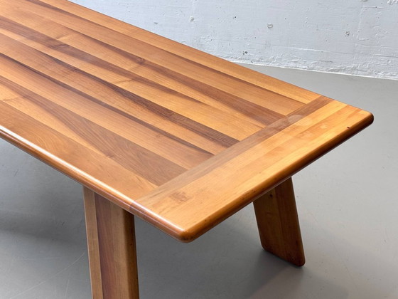 Image 1 of Sapporo dining set in walnut wood by Mario Marenco for Mobilgirgi, Italy, 1970s