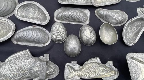 Moules à Chocolat Antiques en Métal, années 1900, Lot de 129 – Accessoires de cuisine, polished steel, Metal (photo 12 of 18)