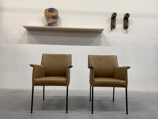 2 Design on Stock Gola Dining Chairs Loxton Desert leather