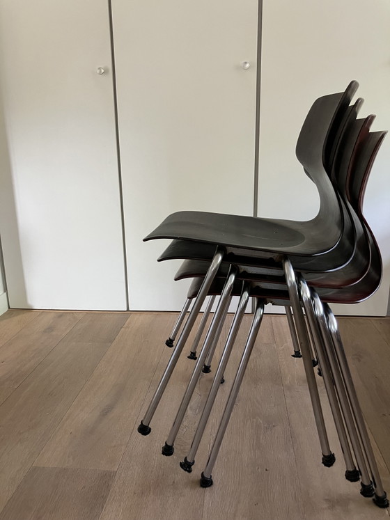 Image 1 of Flöttoto plywood pagholz chair 4 pieces