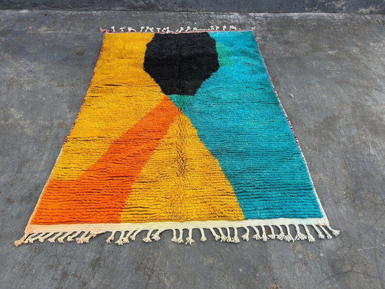 Kleurrijk Handgemaakt Berber Vloerkleed 150/250cm – Vloerkleden en tapijten, Wool (photo 9 of 10)