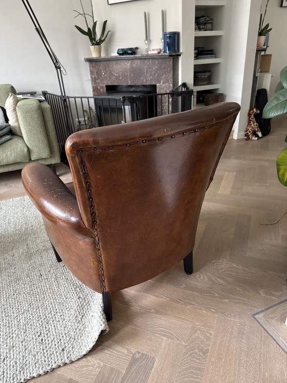 Image 1 of Schapenleren fauteuil