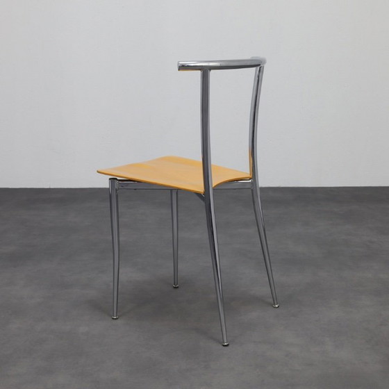 Image 1 of Raro juego de cuatro sillas de comedor posmodernas de Segis, Italia, década de 1990