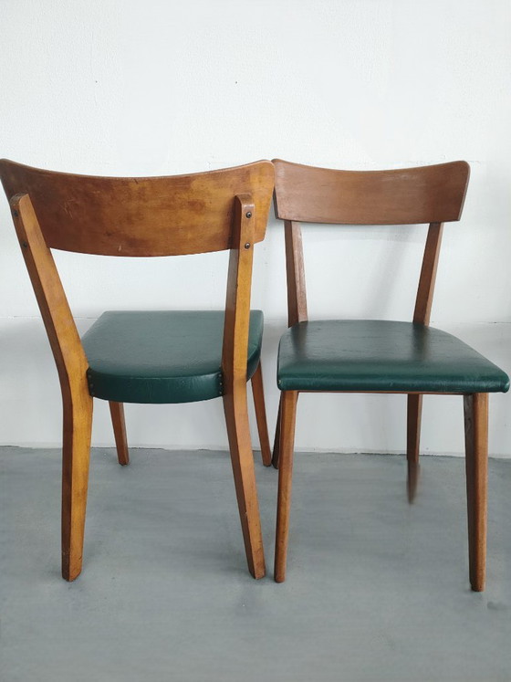 Set di 4 sedie da pranzo industriali stile Bauhaus – Legno (photo 2 of 13)