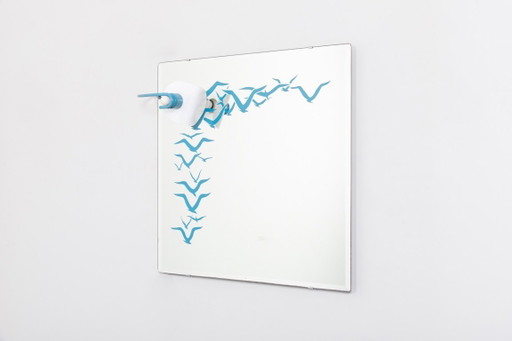 Italian Modern Wall Mirror from Linea Arte, 1960s