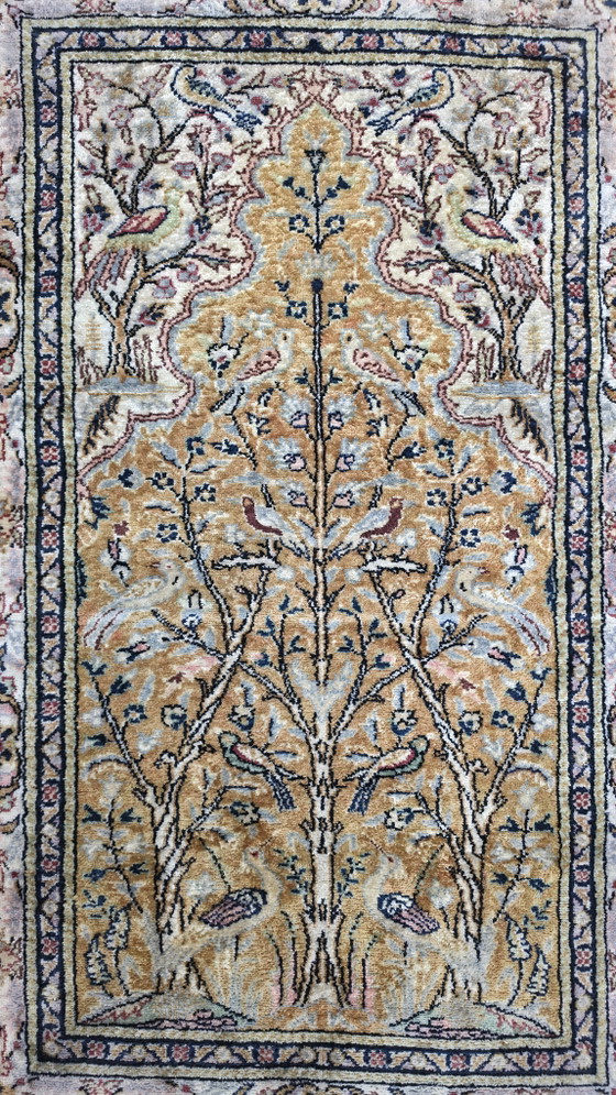 Image 1 of Handgeknoopt oriental zijde Kayseri tapijt Paradise 89x140cm