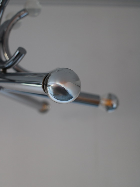 Image 1 of Lampada a sospensione vintage Sputnik in cromo, Space Age