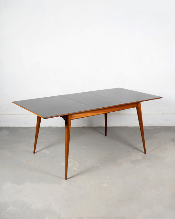 Image 1 of Mid Century Scandinavian Dining Table Made Of Teak