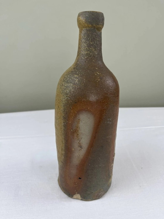 Geflammte Steingutflasche aus dem 19. Jahrhundert. – Gläser & Karaffe, Porcelain, Brutalist (photo 5 of 10)