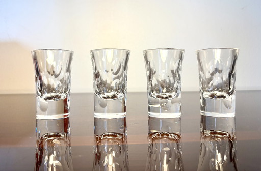 4 vodka Christoffle glasses