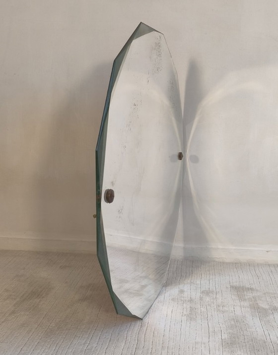 Image 1 of ✨💎 Elegante 12-delige schuine spiegel uit de jaren 40/50 – vintage Art Deco-stijl 💎✨