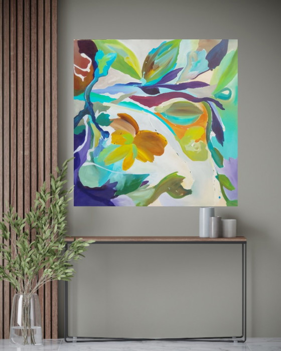 Dipinto acrilico #Arabesco 100x100cm – Dipinti e disegni, Canvas (photo 3 of 15)