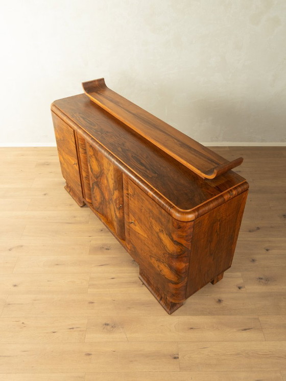 1920s Art Deco Sideboard – Wood, Brass (photo 12 of 12)
