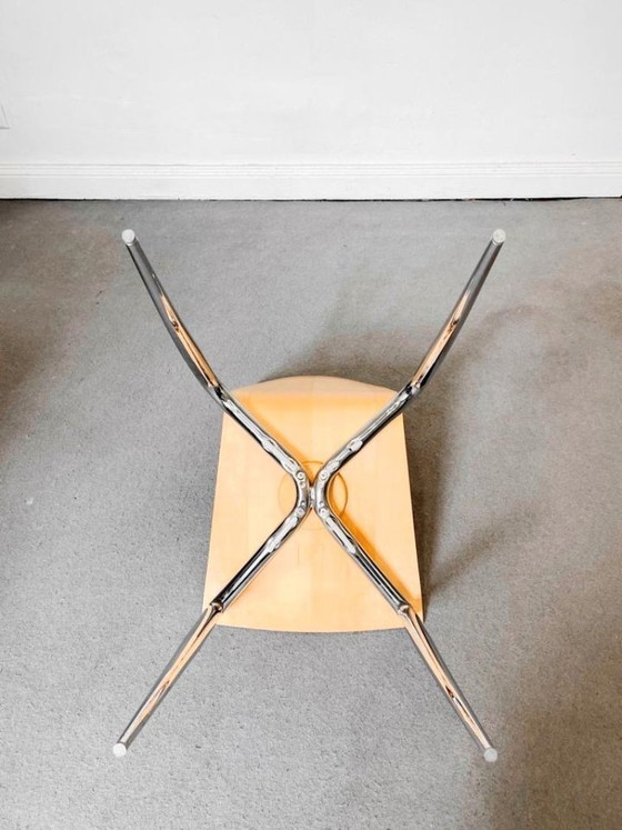 1/6 Philippe Starck Driade Olly Tango Sedia Cromata – Sedie da pranzo, Legno, Cromo (photo 6 of 12)