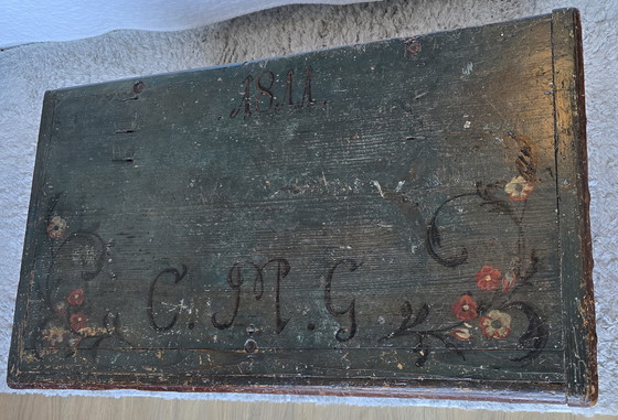 Image 1 of Antike niederländische Truhe