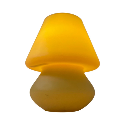 Habitat - XS - Anni '80 - Giallo - Lampada a fungo in vetro