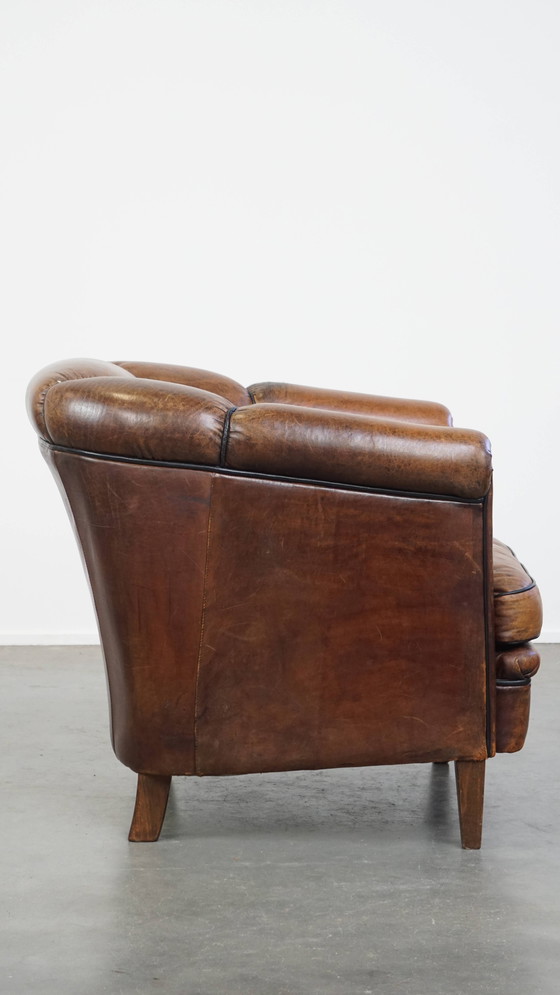Image 1 of Vintage Sheep Leather Club Armchair