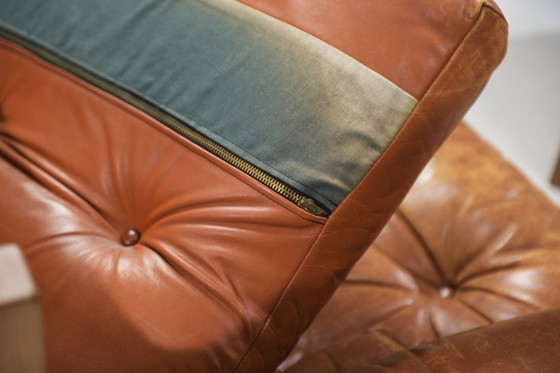 Image 1 of Vintage S15 fauteuils van leer, ontworpen door Pierre Chapo - Atelier Chapo, Frankrijk, 1967.