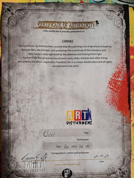 Image 1 of GONGAS - Più vicino - Tela d'artista