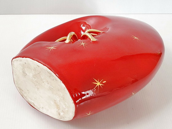 Image 1 of Vintage 1950s Star Sun Spider Ceramic Vase, 1950s, 50s, Vallauris, 1950s