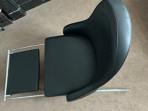 Image 1 of Leren designfeauteul met relaxfunctie