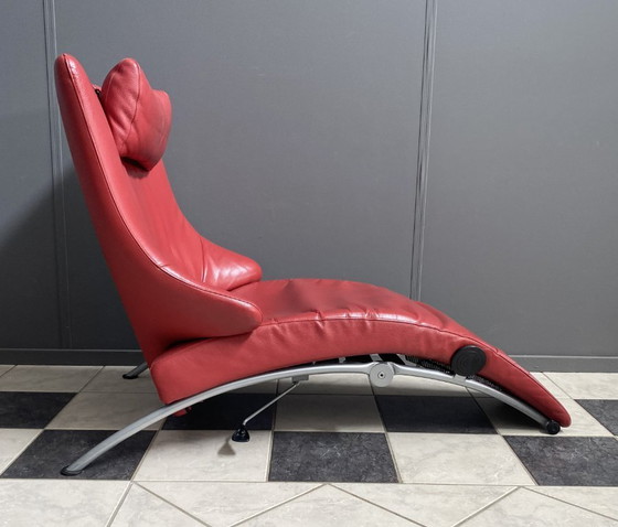 Image 1 of Fauteuil relax pliable rouge de Stefan Heiliger modèle Solo 699 pour WK Wohnen