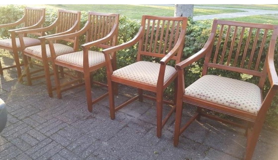 Image 1 of Schuitema jugendstil eetkamer met 5 stoelen 