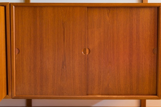 Image 1 of Modulair wandopbergsysteem van Poul Cadovius voor Cado, jaren 60.