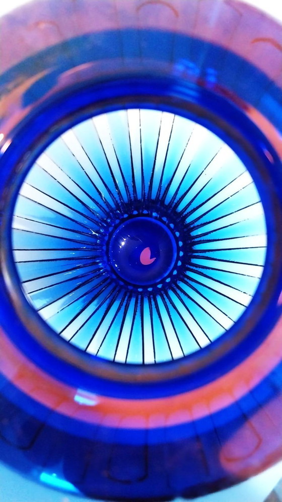 Image 1 of Große Vase aus Muranoglas – Durchmesser 20 cm x Höhe 30 cm – Julklapp, Weihnachtsgeschenk