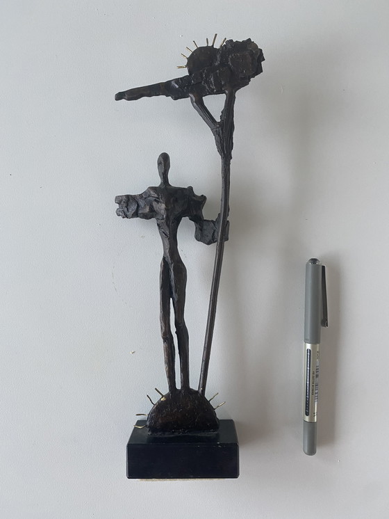 Image 1 of Bronzen beeldje Hans van Eerd 