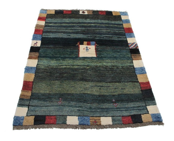 Image 1 of Original Perserteppich Gabbeh Ghashghai Orientteppich 156 cm x 104 cm Alt Natur
