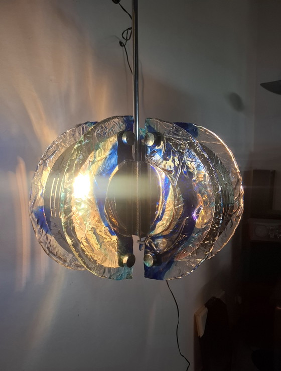 Image 1 of Lampada da sospensione in vetro di murano anni 70s 