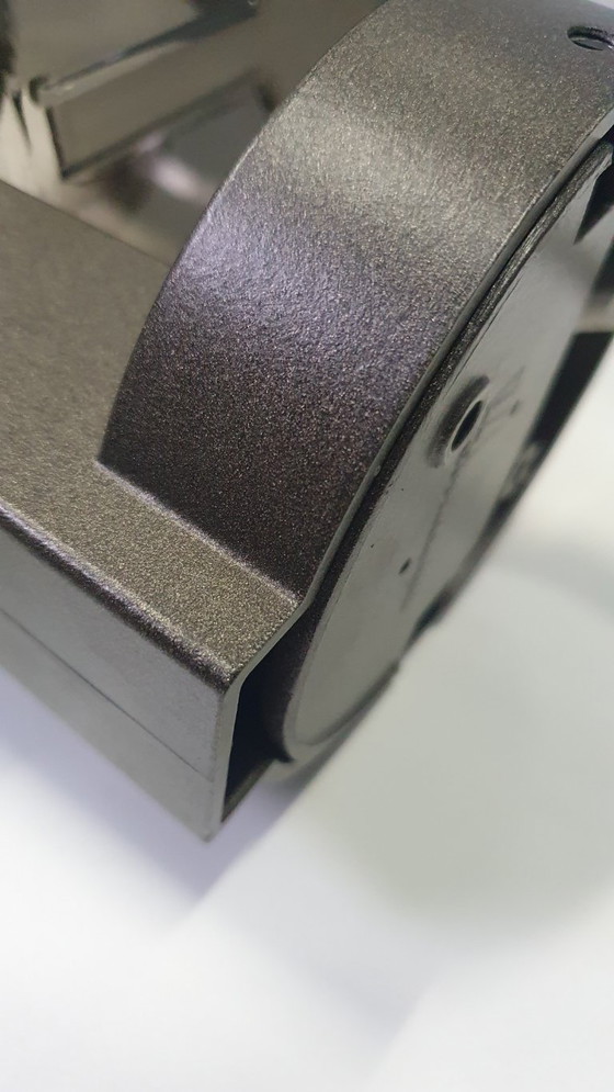 Image 1 of Applique murale vintage Hoffmeister en verre fumé brun, style années 70, époque spatiale