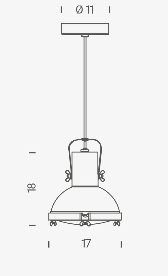 Image 1 of Lampada per proiettore 165 - Design di Le Corbusier 1954 - Produttore: Nemo Cassina