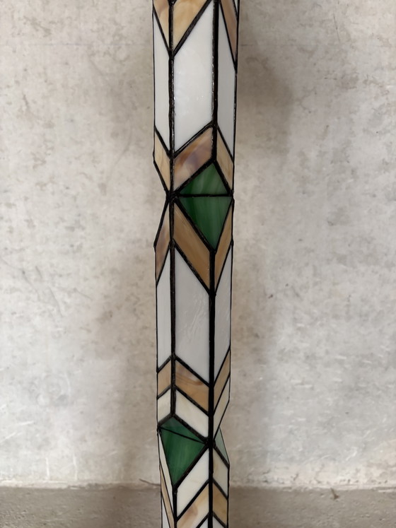 Image 1 of Vintage stained glass floor lamp