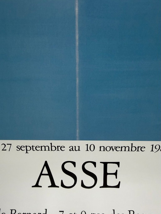 Geneviève Asse (1923–2021), 1989, Affiche d'exposition, Imprimée en France.